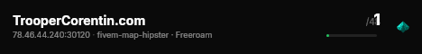 TrooperCorentin.com live status badge
