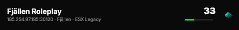 Fjällen Roleplay live status badge