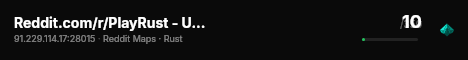 Reddit.com/r/PlayRust - US Friday live status badge