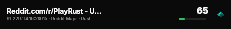 Reddit.com/r/PlayRust - US Monday live status badge