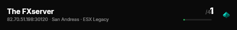 The FXserver live status badge