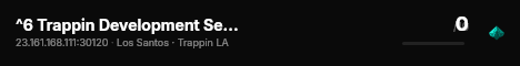 ^6 Trappin Development Server live status badge