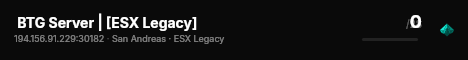  BTG Server | [ESX Legacy] live status badge