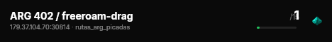 ARG 402 / freeroam-drag live status badge