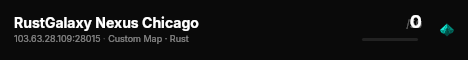 RustGalaxy Nexus Chicago live status badge
