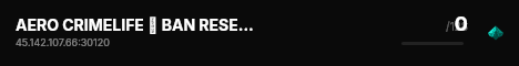 AERO CRIMELIFE ✘ BAN RESET 30.07 live status badge