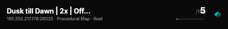 Dusk till Dawn | 2x | Offline Protection | Vanilla | 5% Upkeep live status badge