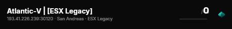 Atlantic-V | [ESX Legacy] live status badge