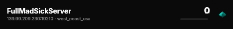 FullMadSickServer live status badge