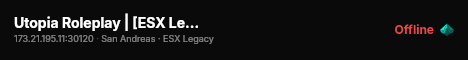 Utopia Roleplay | [ESX Legacy] live status badge