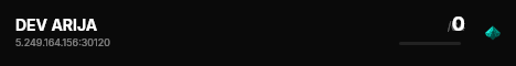 DEV ARIJA live status badge
