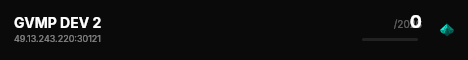 GVMP DEV 2 live status badge