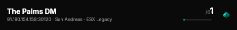 The Palms DM live status badge