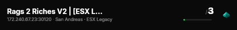 Rags 2 Riches V2 | [ESX Legacy] live status badge