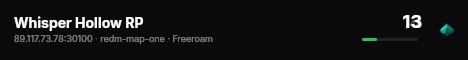 Whisper Hollow RP live status badge