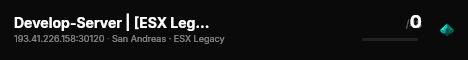 Develop-Server | [ESX Legacy] live status badge
