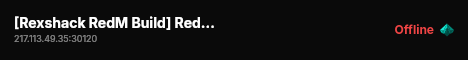 [Rexshack RedM Build] Red Western Rp live status badge