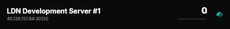 LDN Development Server #1 live status badge