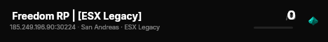  Freedom RP | [ESX Legacy] live status badge