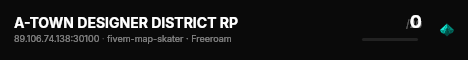 A-TOWN DESIGNER DISTRICT RP live status badge