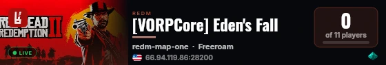[VORPCore] Eden's Fall live status badge