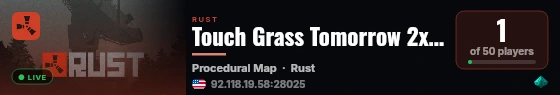 Touch Grass Tomorrow 2x |Solo/Duo/Trio| 50% Upkeep live status badge