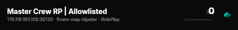 Master Crew RP | Allowlisted live status badge
