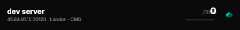 dev server live status badge