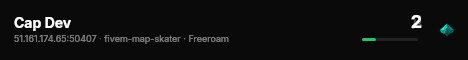 Cap Dev live status badge