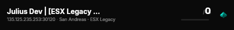 Julius Dev | [ESX Legacy + Ox Inventory] live status badge