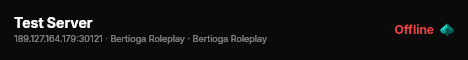 Test Server live status badge