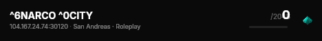 ^6NARCO ^0CITY live status badge