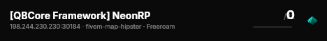 [QBCore Framework] NeonRP live status badge