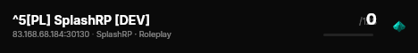 ^5[PL] SplashRP [DEV] live status badge