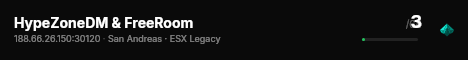 HypeZoneDM & FreeRoom live status badge