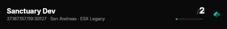 Sanctuary Dev live status badge