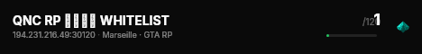QNC RP ───➤ WHITELIST live status badge