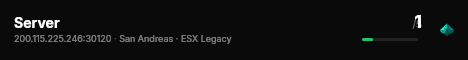 Server live status badge