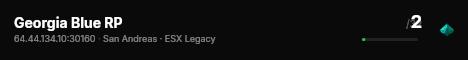 Georgia Blue RP live status badge