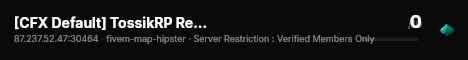 [CFX Default] TossikRP Reborn live status badge