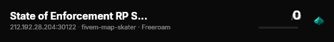 State of Enforcement RP Server 1 live status badge