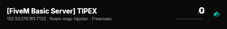 [FiveM Basic Server] TIPEX live status badge