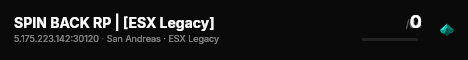 SPIN BACK RP | [ESX Legacy] live status badge