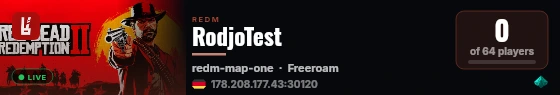 RodjoTest live status badge