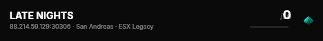 LATE NIGHTS live status badge