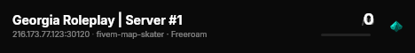 Georgia Roleplay | Server #1 live status badge
