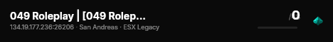 049 Roleplay | [ESX Legacy] live status badge