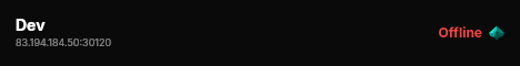 Dev live status badge