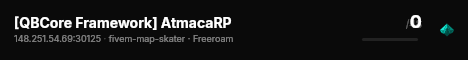 [QBCore Framework] AtmacaRP live status badge
