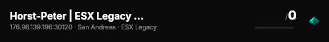 Horst-Peter | ESX Legacy Server live status badge